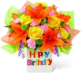 The FTD Birthday Celebration Bouquet from Flowers by Ramon of Lawton, OK